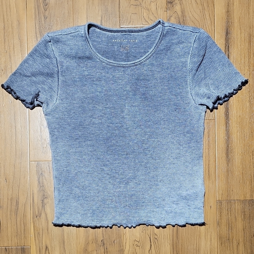 AE Grey Distressed Top